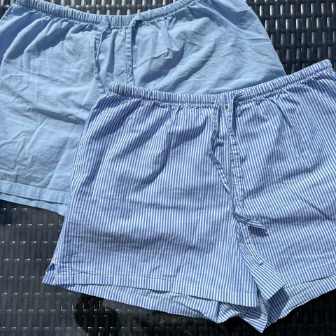 2-pack pyjamasshorts i bomull