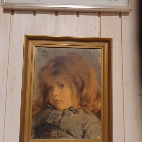 Dekorativt bilde av en liten jente.