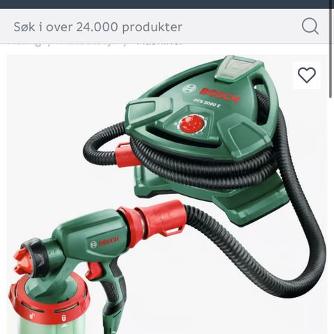 Bosch sprøytepistol pfs 5000 e 1200w Brukt en gang