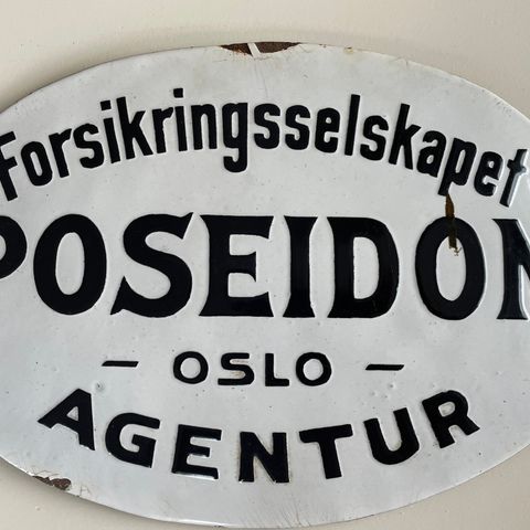 Emaljeskilt, Poseidon forsikring