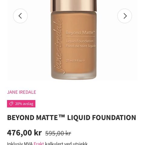 Jane Iredale beyond matte foundation