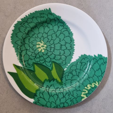 Marimekko Iittala Primavera grønn tallerken utgått vintage