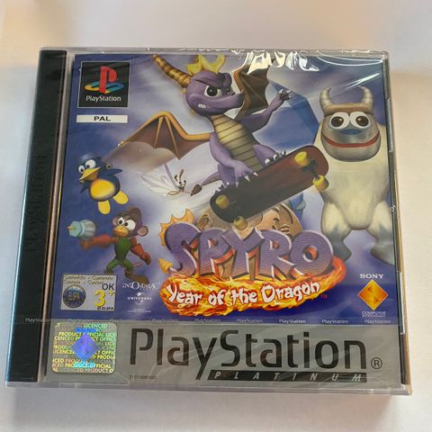 Spyro Year Of The Dragon forseglet for PS1