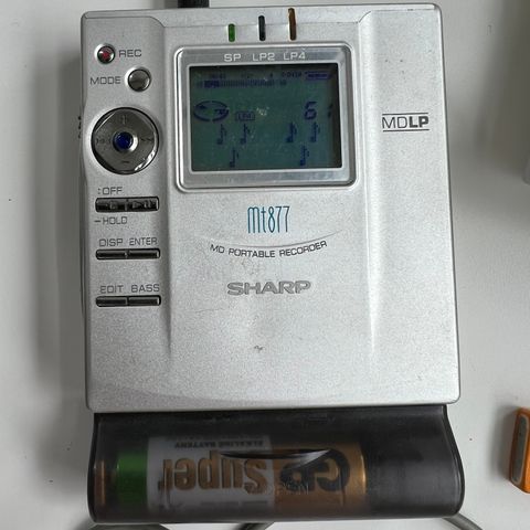 MiniDisc-spiller - Sharp Mt877