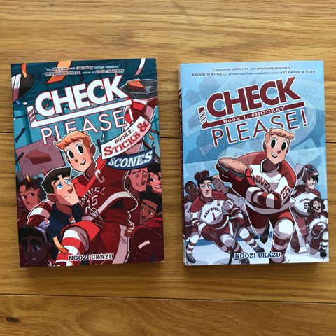 Check Please! Bok 1 og 2, av Ngozi Ukazu ( BL / LGBTQ - grafisk novelle )