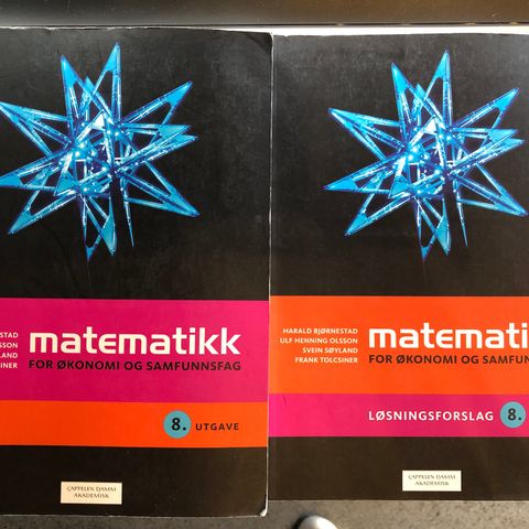 Matematikk for Økonomi og Samfunnsfag + Løsningsforlag