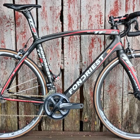 Som ny: Rå karbonracer: Fondriest TF3 1.2 Shimano Ultegra Di2  str. M/L (55)