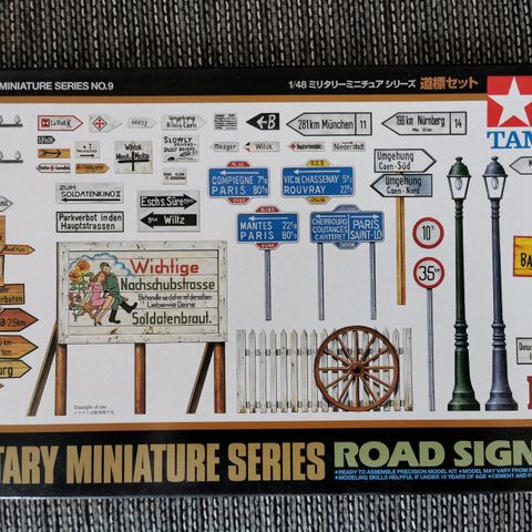 Tamiya 1/48 Scale Road Sign Set