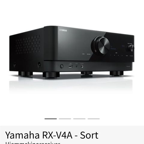 Pent brukt Yamaha forsterker rx v4a sort selges