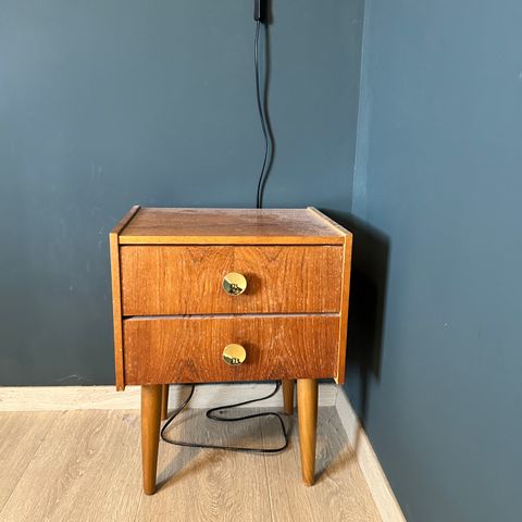 2 vintage teak nattbord - Reservert