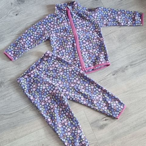 Fleece jakke og bukse