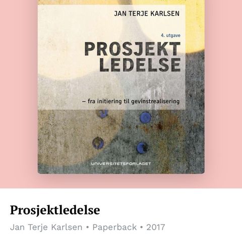 Prosjektledelse