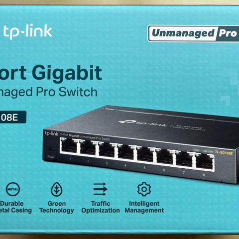 TP-link 8 Port Gigabit unmanaged Pro Switch TL-SG108E