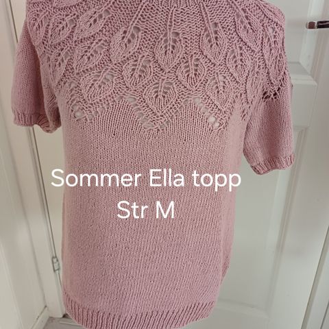 Pudder rosa Sommer Ella topp. Str M.