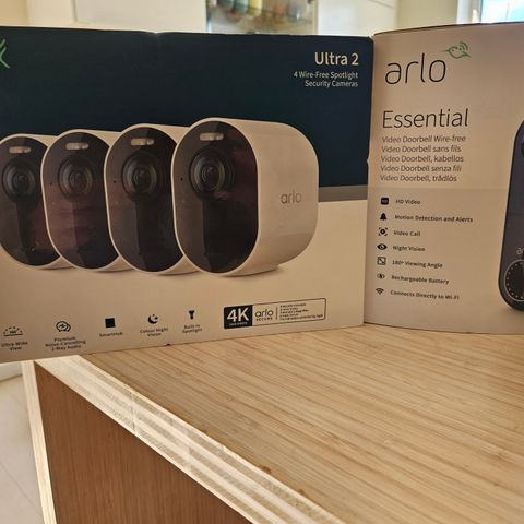 Arlo ultra 4k med Doorbell Billig