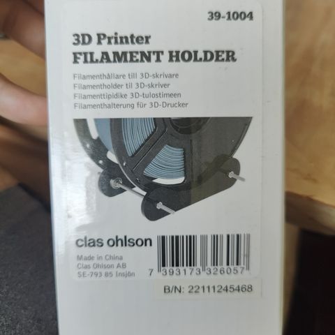 Filament holder for 3d printing selges