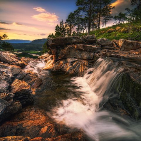 Eksklusivt Kunstfotografi til Salgs: Marfossen fra Bindal kommune