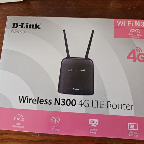 D-link dwr-920 4g lite router