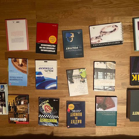 Politihøgskolen pensum (anbefalt litteratur)