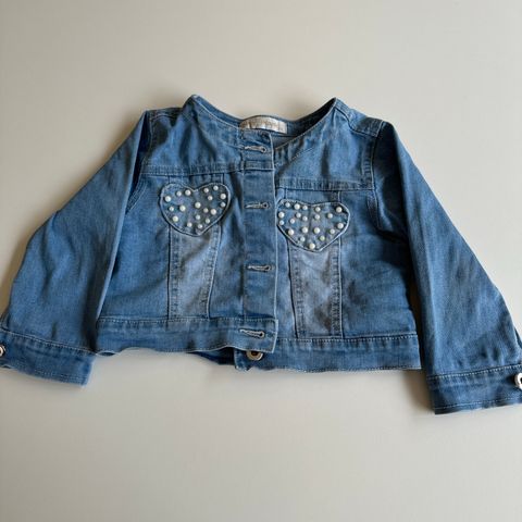 Denim-jakke str 86/92