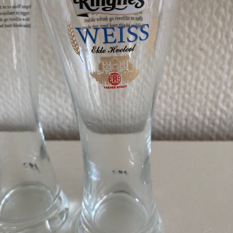 Fire  Ringnes WEISS ølglass-Ekte hveteøl