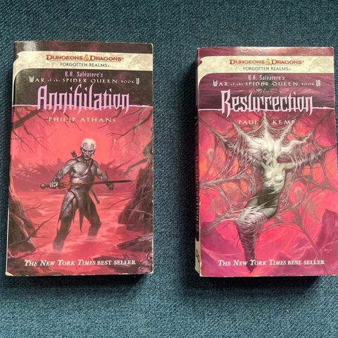 Forgotten Realms: Annihilation  og Resurrection  (War of the Spider Queen)