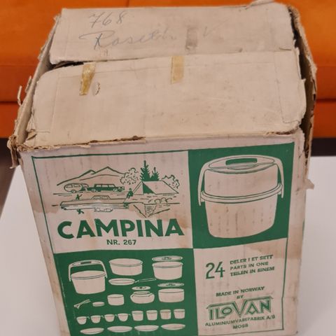 Retro ilovan campingsett.