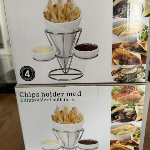 Skåler til pommes frittes