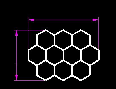 Hexagon-belysning 10 Grid System Led Lys