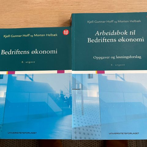 Bedriftens økonomi bok og arbeidsbok