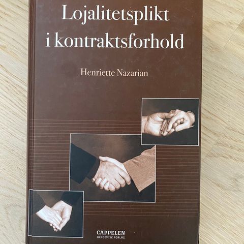 «Lojalitetsplikt i kontraktsforhold», Henriette Nazarian