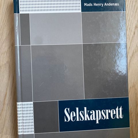 «Selskapsrett», Mads Henry Andenæs