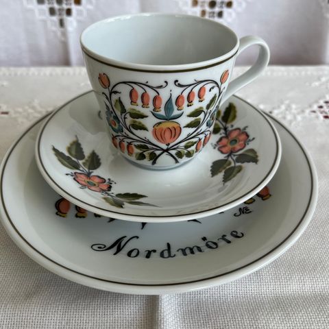 Porsgrund! 🌺 Norsk rosemaling! 🌺 Kaffeservise!