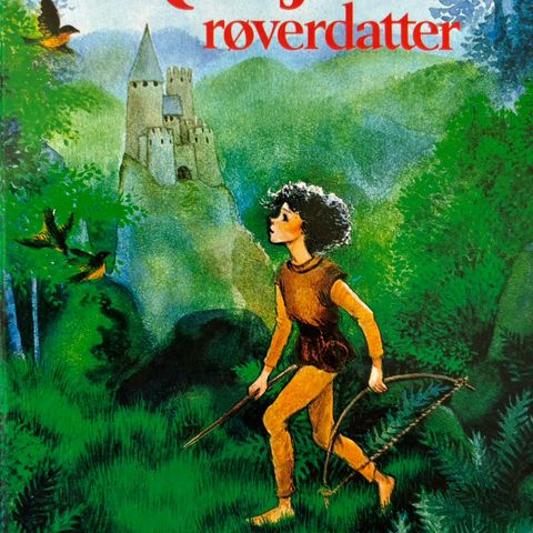 Ronja Røverdatter. Lesebok med illustrasjoner. Barnebøker Astrid Lindgren