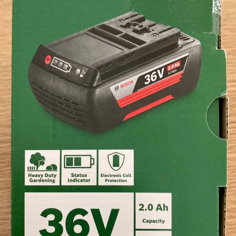 Bosch 36v 2 Ah batteri