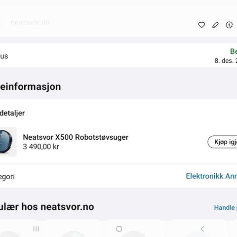 Robotstøvsuger med vask