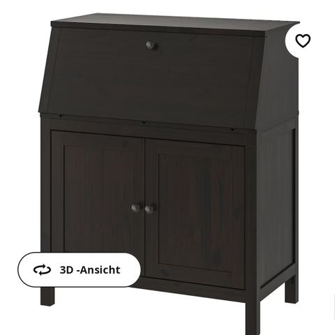 Ikea Hemnes kommode/ skrivpult sortbrun