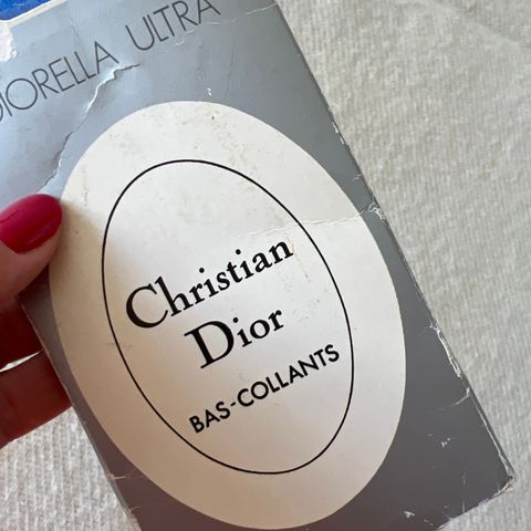 Nye og fargerike vintage Christian Dior Diorella Ultra  strømpebukse. One size.