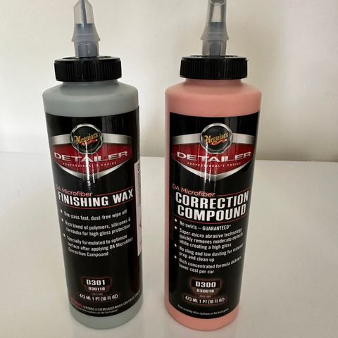 Ny/ubrukt DA Correction compund og Finishing wax