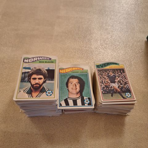 Topps fotballkort 1978.