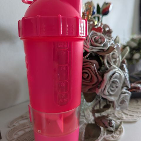 Protein Shaker Bottle, SHAKESPHERE - rosa