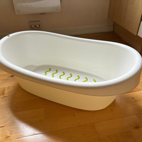 LÄTTSAM Badebalje, hvit/grønn (IKEA Baby Bath)