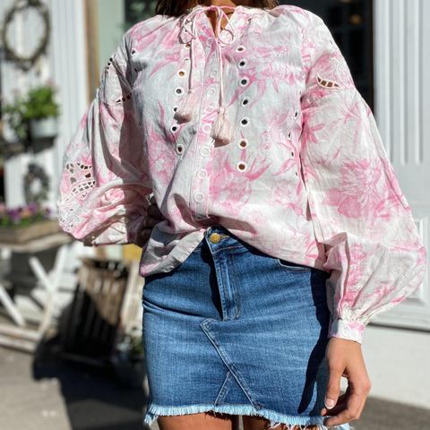 Delphine blouse  Pink Garden - Love lolita str. S