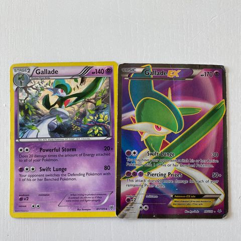 Pokemon en Gallade og en gallade EX