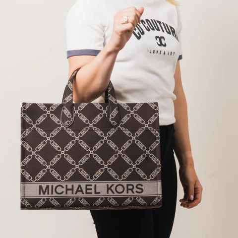 MICHAEL KORS 2302,

LG GRAB TOTE Brun