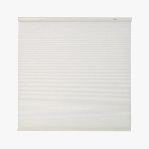 Dobbel plisségardin / rullgardin hvit. 140x160 cm