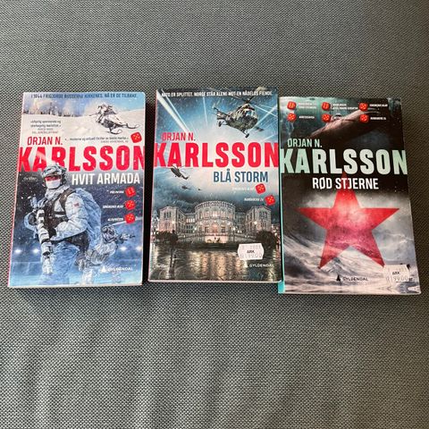 3 krimbøker av Ørjan N. Karlsson