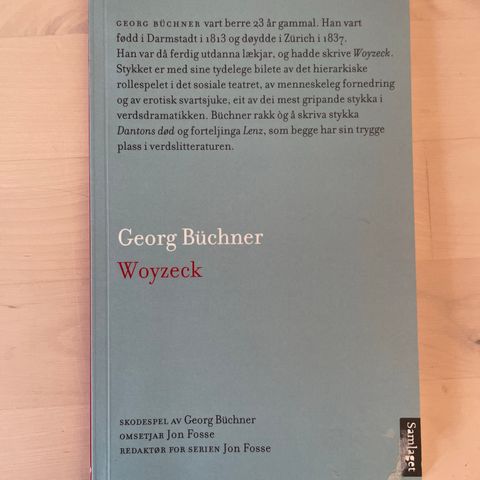 Georg Büchner «Woyzeck», oversatt av Jon Fosse