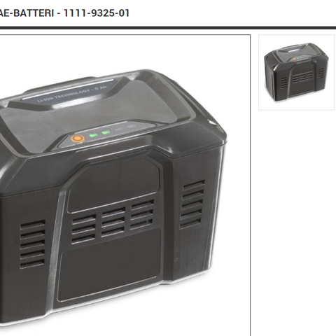 STIGA BT 5060 AE BATTERI / til batteriklipper