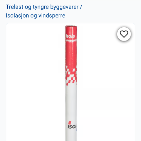 Veggpapp på rull